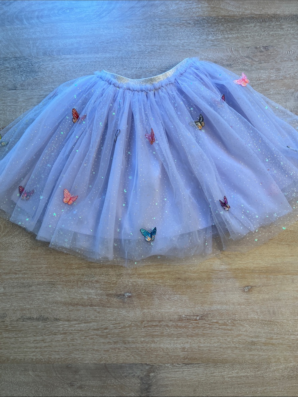 Lola and the boys size 10 butterfly shimmer skirt EUC